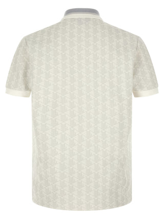 White Polyester Polo Shirt
