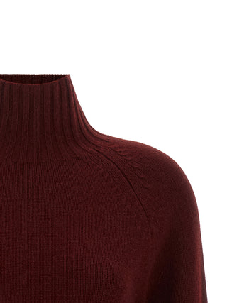 Bordeaux Wool Cardigan