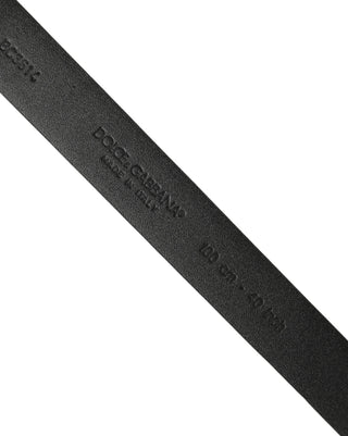 Blue Calf Leather Silver Metal Buckle Belt