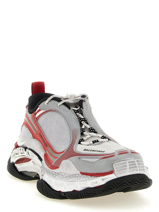 White Polyethylene Athletic Sneakers