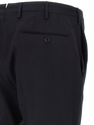 Blue Virgin Wool Dress Pants
