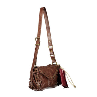 Brown Polyurethane Women's Bag