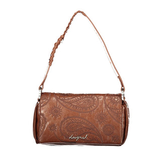 Brown Polyurethane Womens Bag