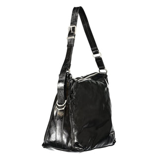 Black Polyurethane Women's Bag