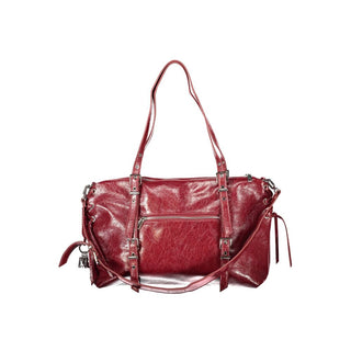 Rosso Polyurethane Women Bag with Adjustable and Removable Strap