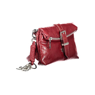 Red Polyurethane Women's Bag