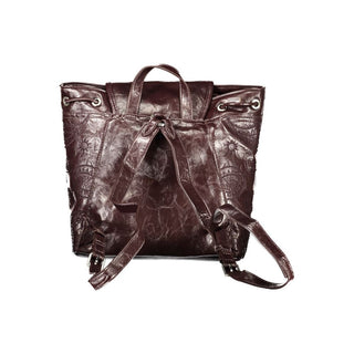 Brown Polyethylene Backpack