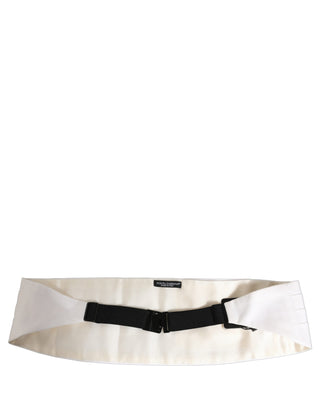 White Men Wide Waist Belt Cotton Cummerbund