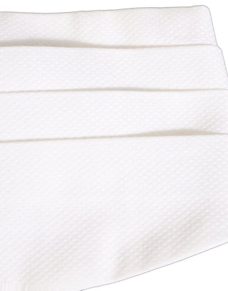 White Men Wide Waist Belt Cotton Cummerbund