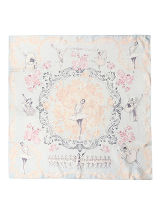 Men Multicolor Ballerina Floral Foulard Scarf