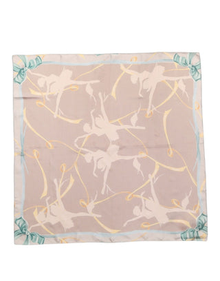 Men Multicolor Ballerina Floral Foulard Scarf