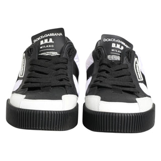 Black White MIAMI Low Top Men Sneakers Shoes
