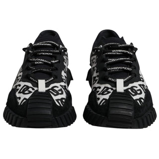 Black Logo Lace Up Low Top NS1 Sneakers Shoes