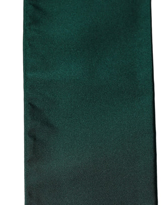 Men Green Satin Silk Fringed Lace Stole
