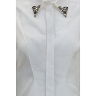 White Cotton Dress Shirt