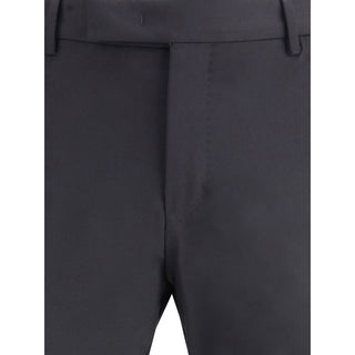 Black Wool Oves Aries Casual Pants