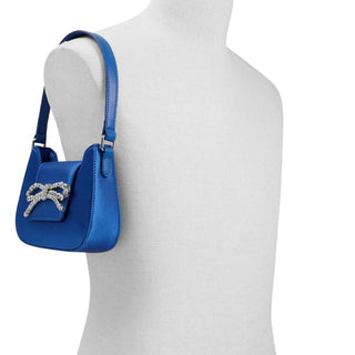 Blue Polyester Handbag