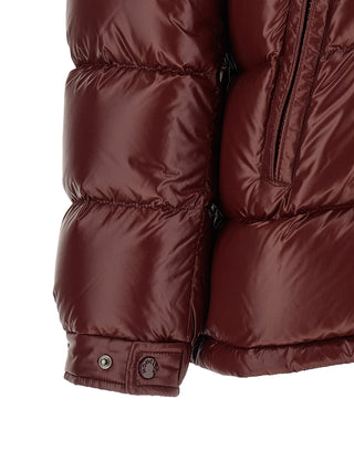 Bordeaux Polyamide Full-Length Jacket