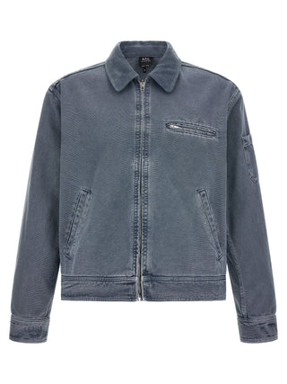 Gray Cotton Denim Jacket