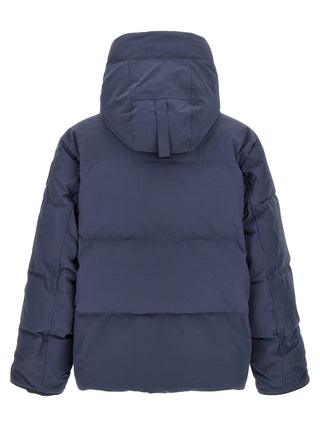Blue Polyester Parka