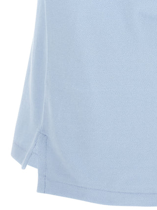 Blue Cotton Polo Shirt
