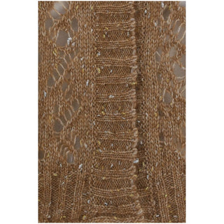 Brown Alpaca Vicugna Pacos Cardigan