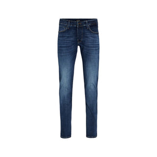 Blue Cotton Skinny Jeans