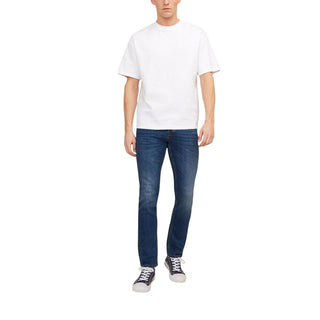 Blue Cotton Skinny Jeans