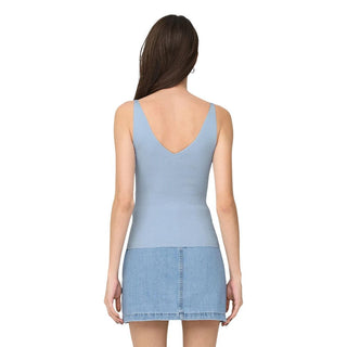 Blue Viscose Tank Tops