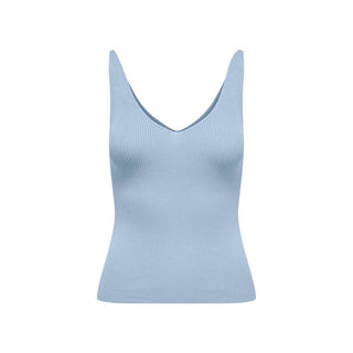 Blue Viscose Tank Tops