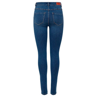 Blue Cotton Skinny Jeans