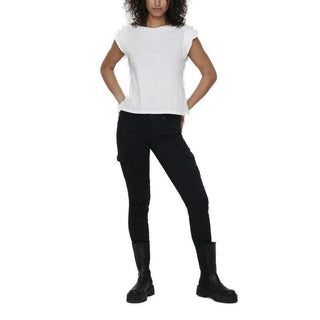 Black Cotton Cargo Pants
