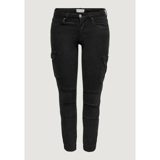 Black Cotton Cargo Pants