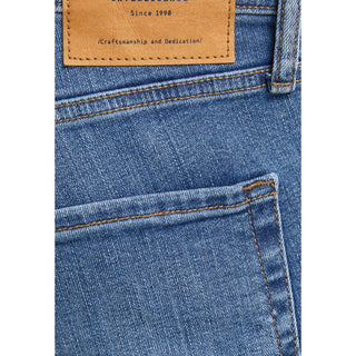 Blue Cotton Skinny Jeans