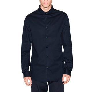 Blue Cotton Dress Shirt