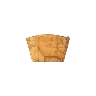 Beige Cotton Clutch Bag