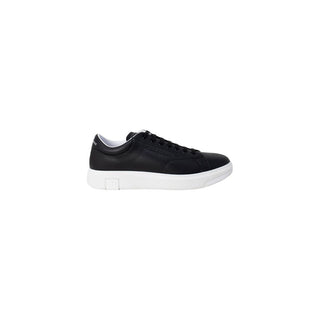 Black Leather Low Top Sneakers