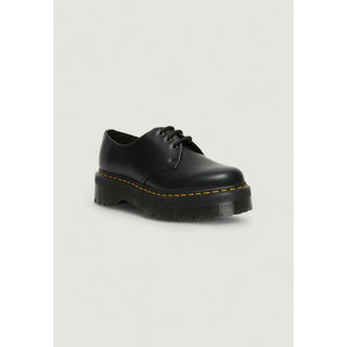 Black Leather Lace-Up Boots