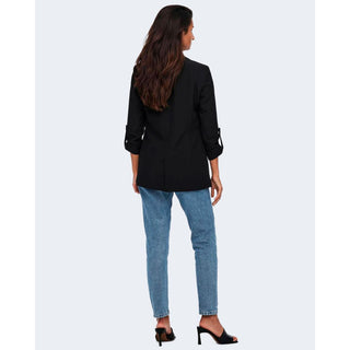 Black Polyester Blazer