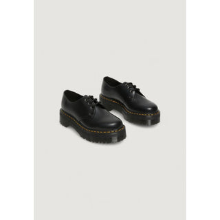 Black Leather Lace-Up Boots