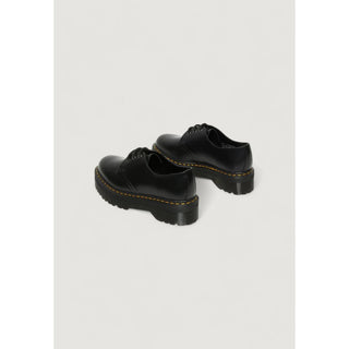 Black Leather Lace-Up Boots