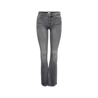 Gray Cotton Skinny Jeans