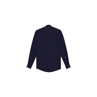 Blue Cotton Dress Shirt