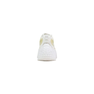 White Polyester Chunky Sneakers