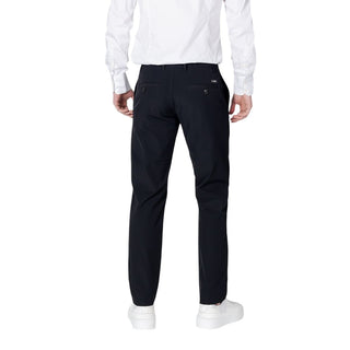 Black Cotton Casual Pants