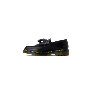Black Leather Slip-On Loafers