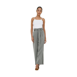 Bicolor Viscose Casual Pants