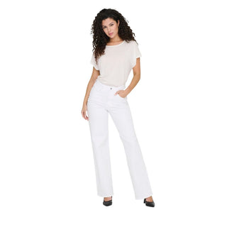 White Cotton Relaxed Fit Jeans