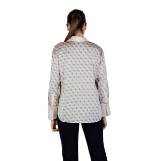 Beige Polyester Blouse