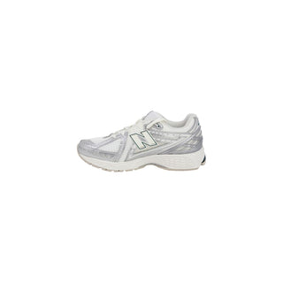 Silver Fabric Athletic Sneakers